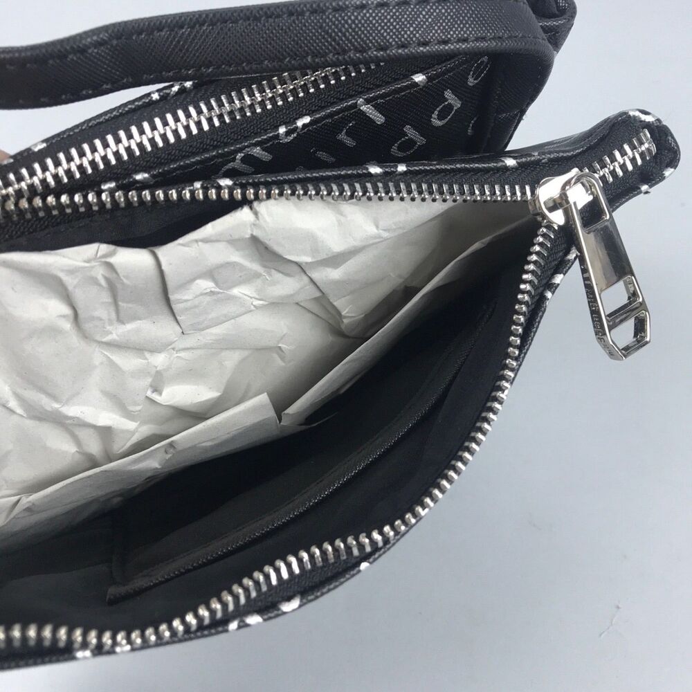 Steve Madden Girl Black Silver Logo Letters Cross body Shoulder Bag Purse NWT - Picture 8 of 12